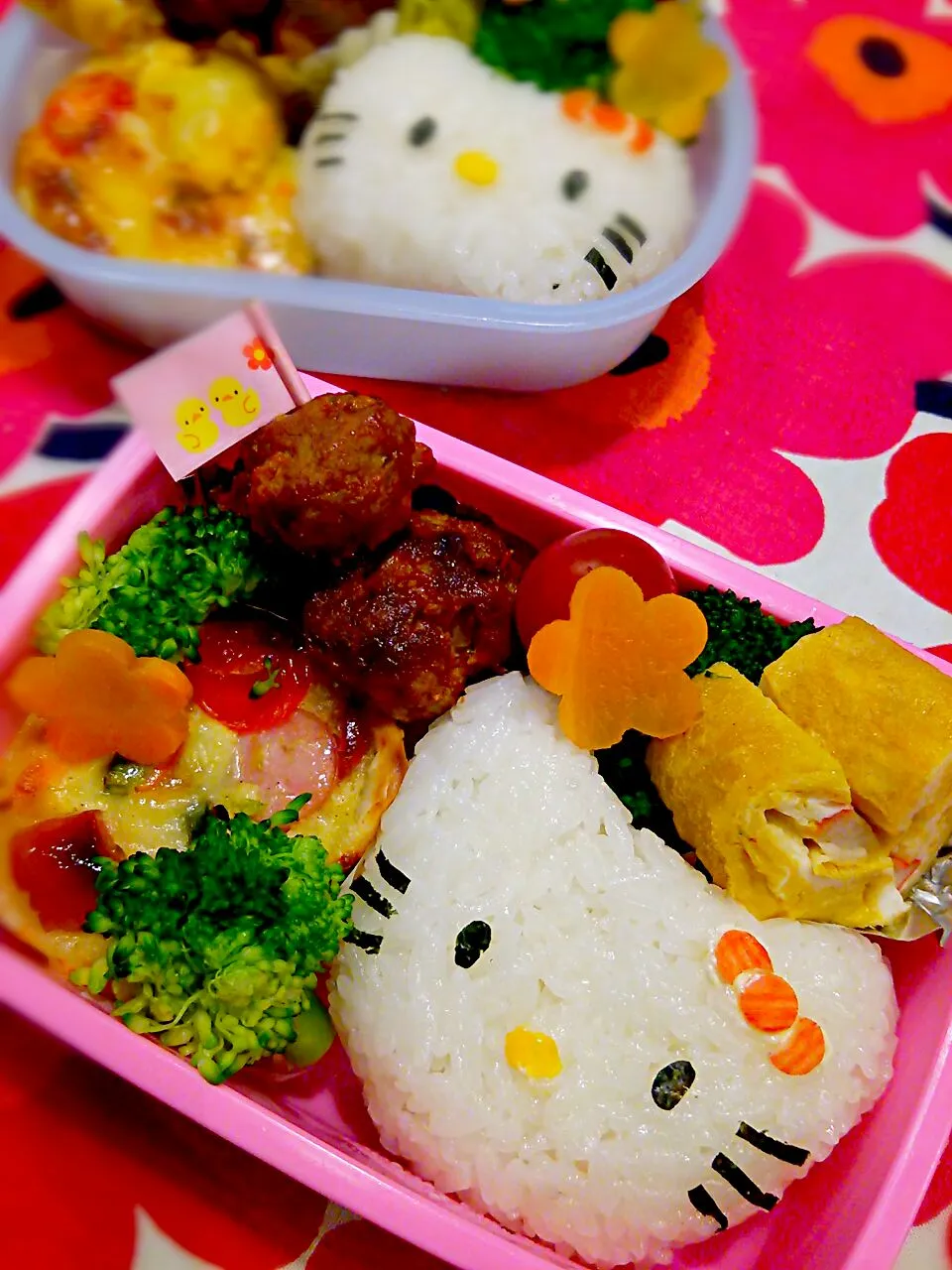 Snapdishの料理写真:キティちゃん弁当|いりごまさん