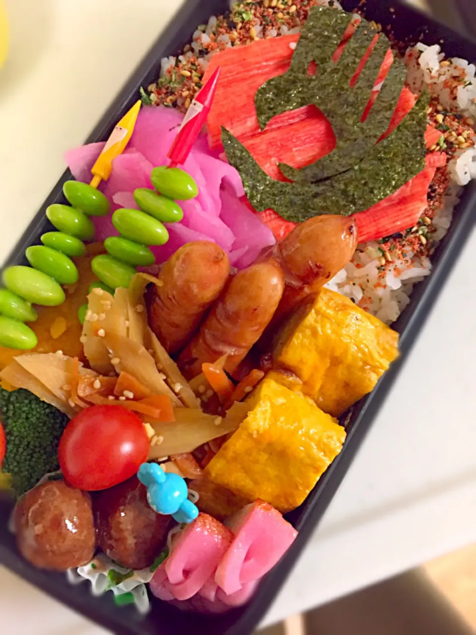 今日の旦那弁当🍱息子弁当ついでにキュウレンジャー🙌|hst117さん