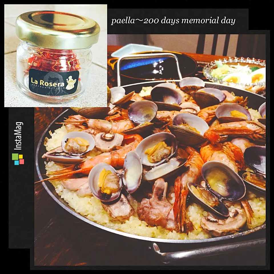 paella•*¨*•.¸¸♬200 days memorial day
桜央里さんの料理 フライパンで#簡単パエリア( ´͈ ᵕ `͈ )サフランの代わりはターメリック😃

#パエリア #パエリアパン#スペイン料理|カンカンさん