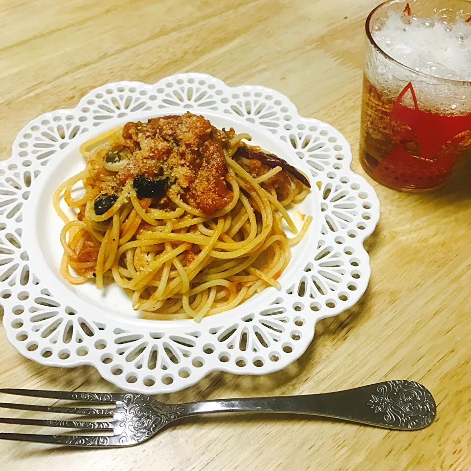 Snapdishの料理写真:またまた、#プッタネスカ 🍝|とよよさん