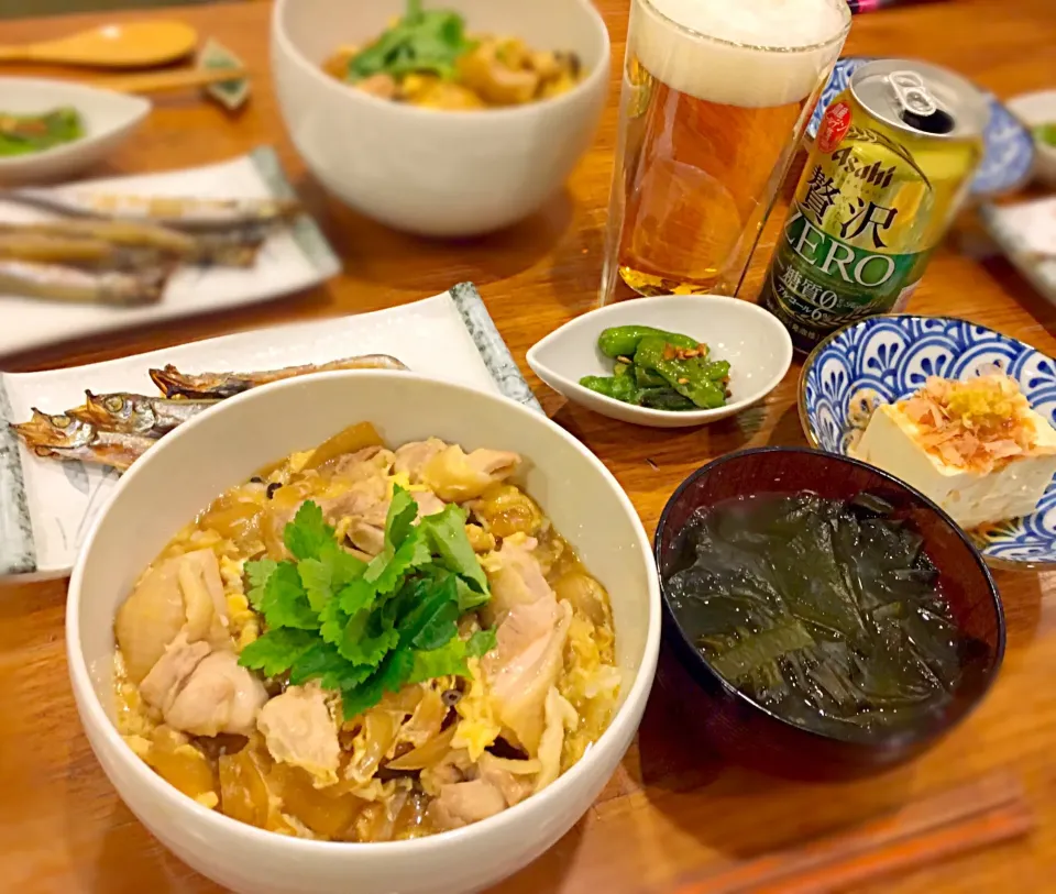 ばんごはん。
親子丼〜🐔🍳|なかじー。さん