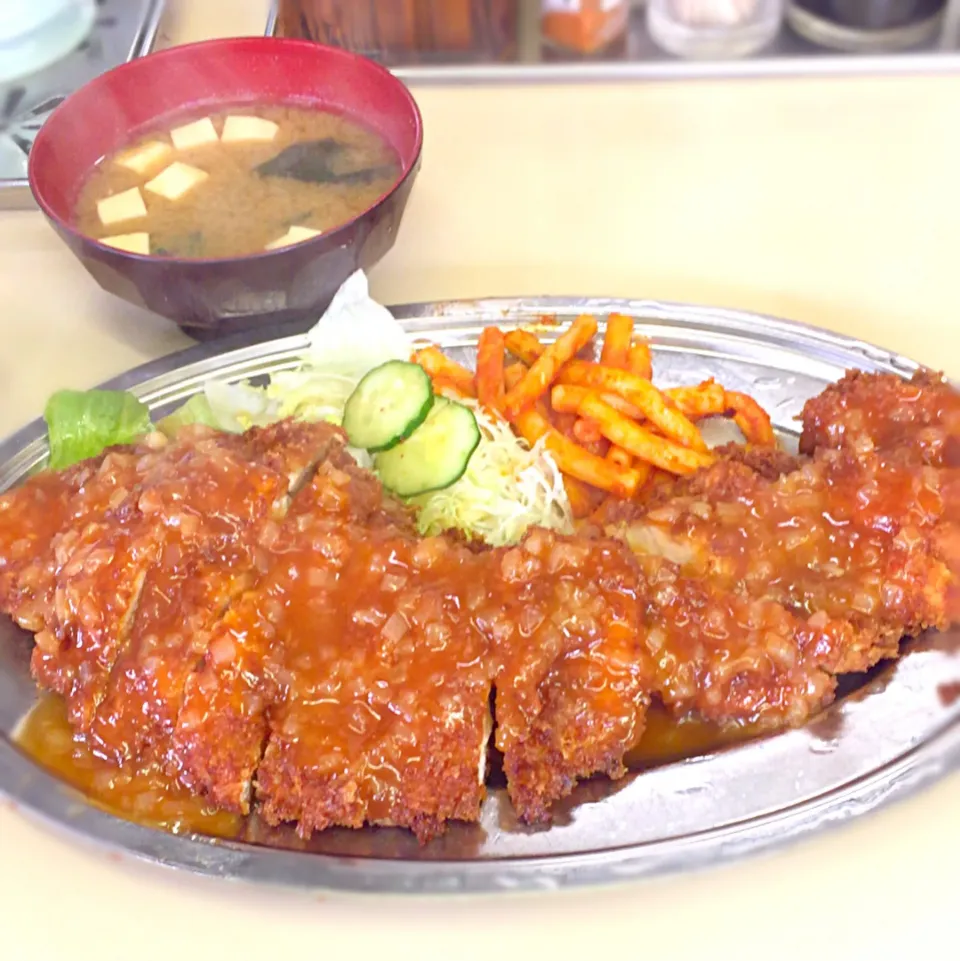 ジャンボチキンカツ定食|Kunisanoさん