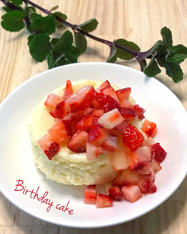 Snapdishの料理写真:Birthday cake 〜
   Baked cheese cake|nononkoさん