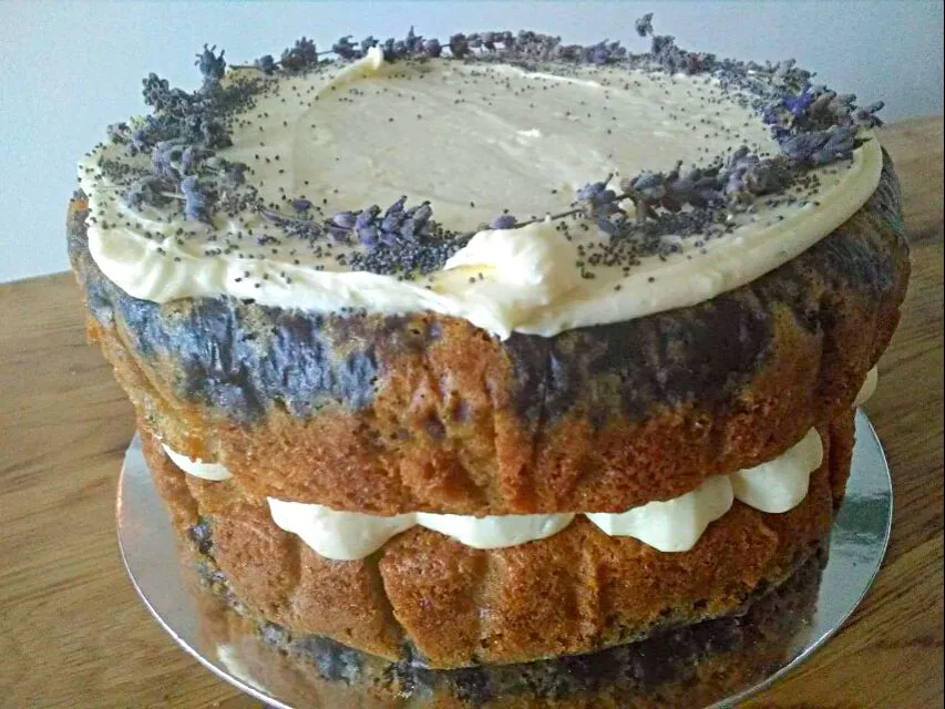 blueberry and purple cord flour cake|CHUENCHAIさん