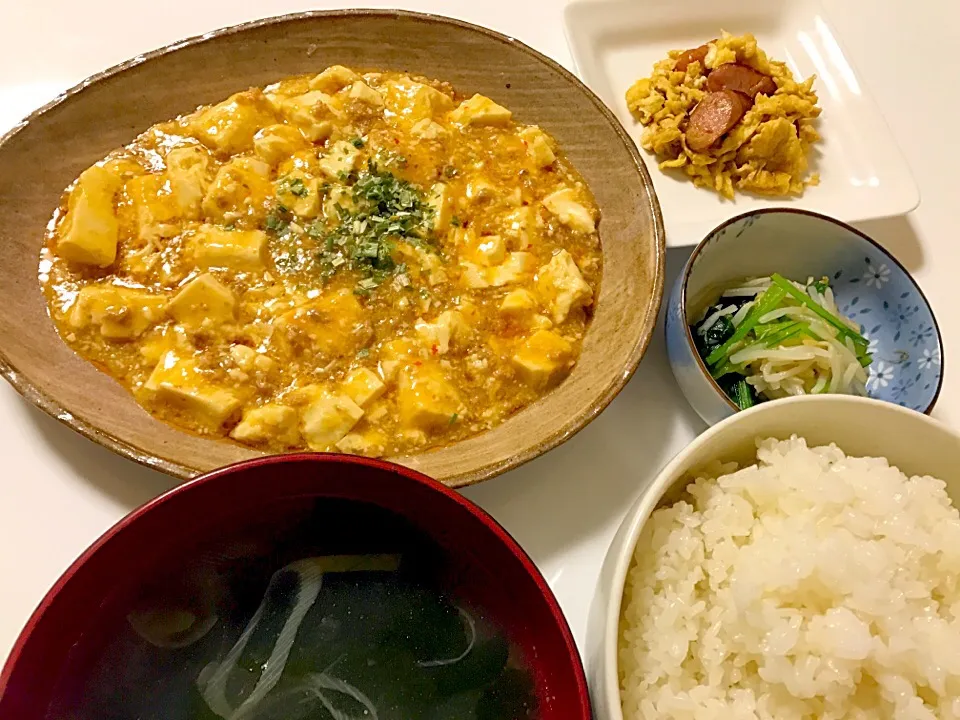 #麻婆豆腐晩御飯|ゆりえさん