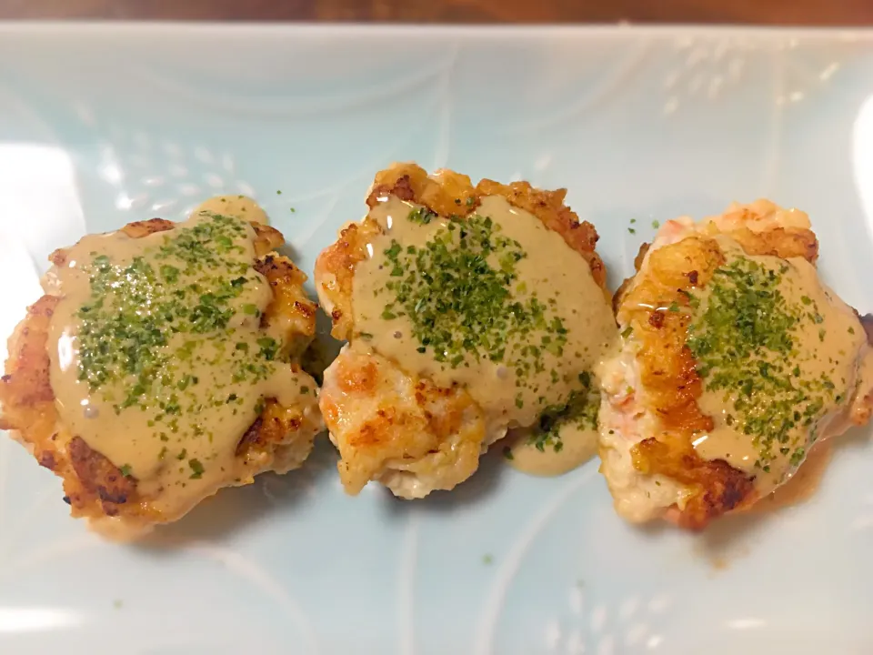 鮭と豆腐の落し焼き|ちびさん