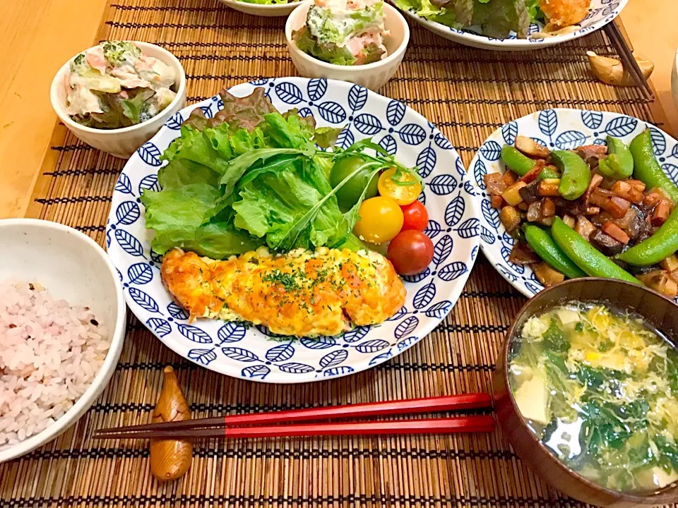 本日の夕食|学食おばちゃんさん