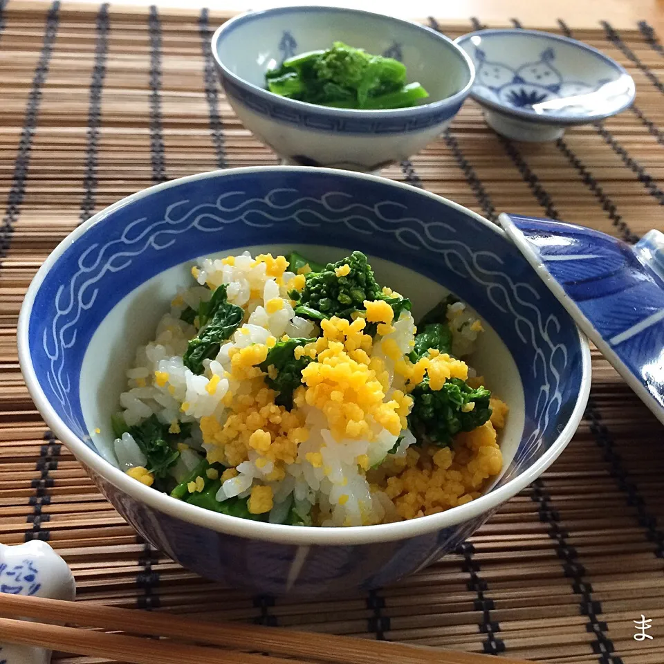 Snapdishの料理写真:アッチさんの料理 菜の花ごはん|まる(丸大豆)さん