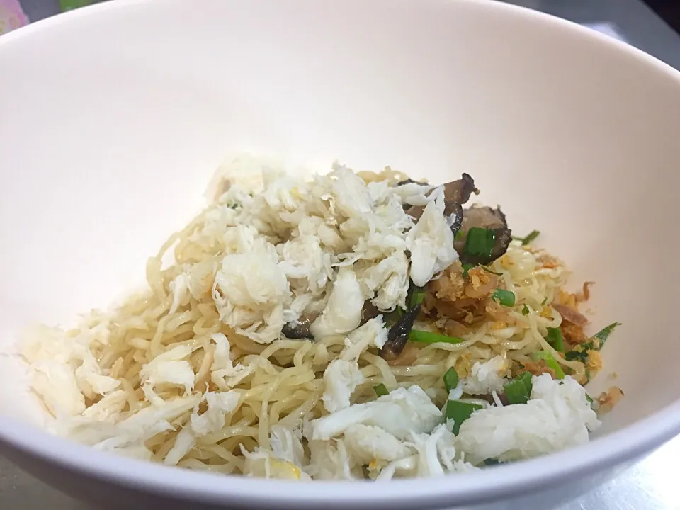 egg noodle with crabmeat|Cloudy Gさん