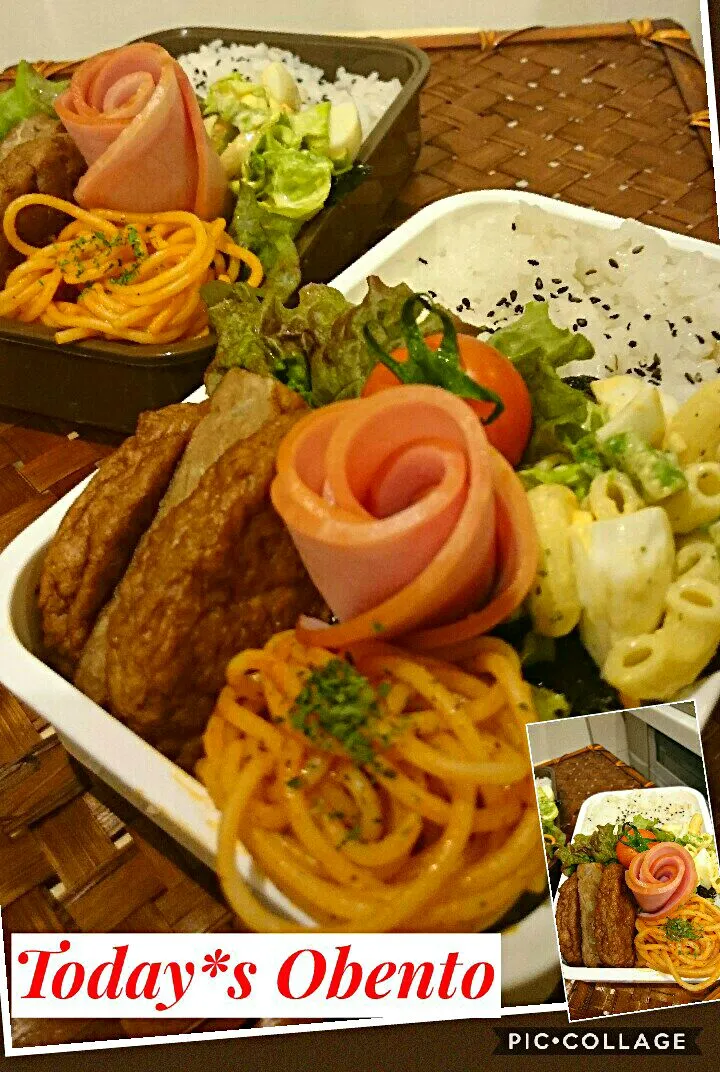 Snapdishの料理写真:#我が家の働く男弁当🌼
パパ&長男のOBENT～☺|kimi=kimi🌼Kitchenさん