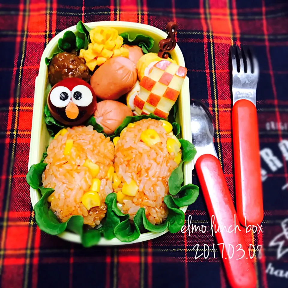 子供っちのお弁当✨エルモ！|みーちゃん(*´∀`)♪さん