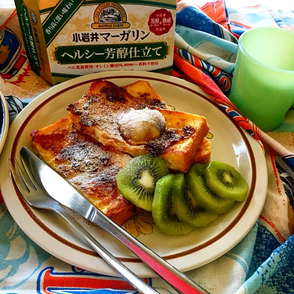 ヘルシー芳醇仕立てマーガリンで贅沢トースト😋|ヲルカさん