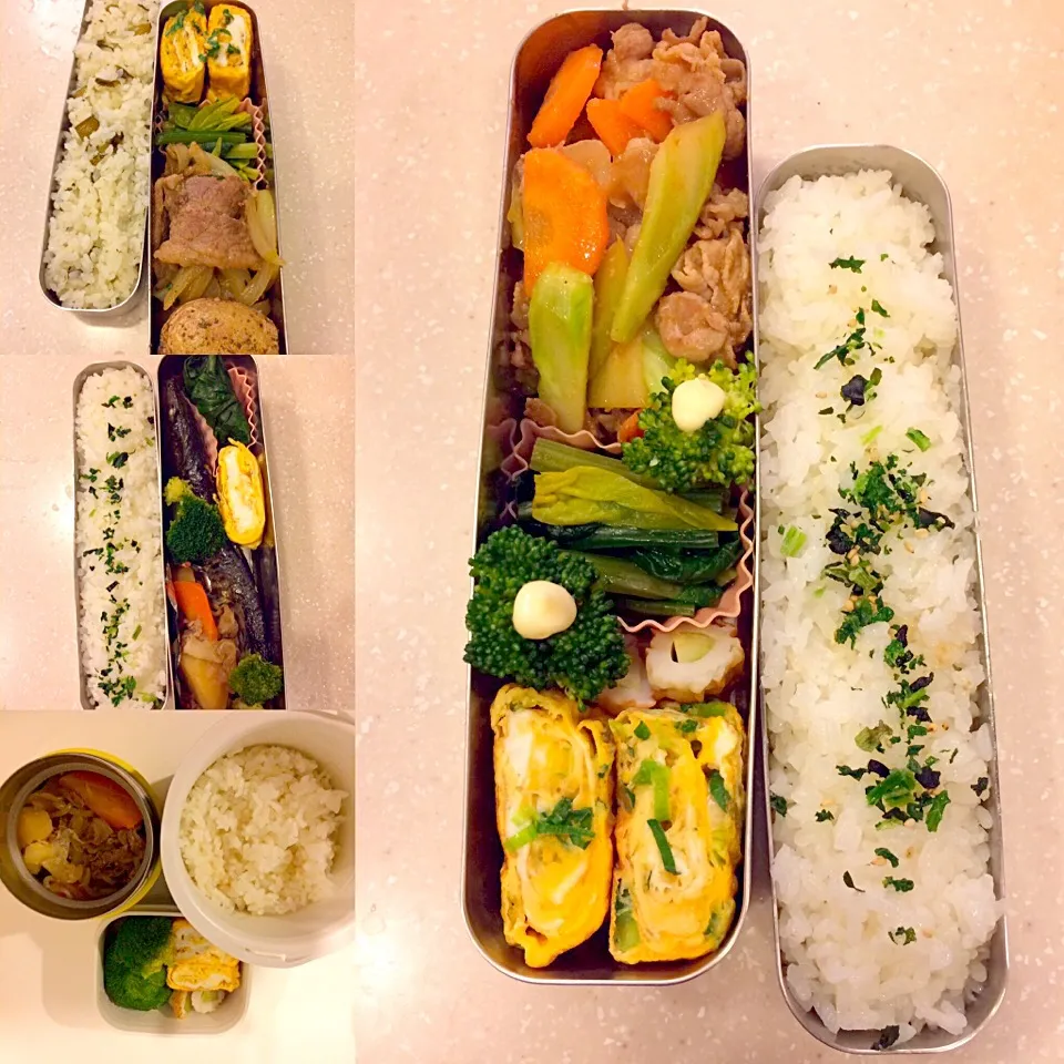 Snapdishの料理写真:3月7〜10日のパパ弁当👱🍱|Sanjiさん