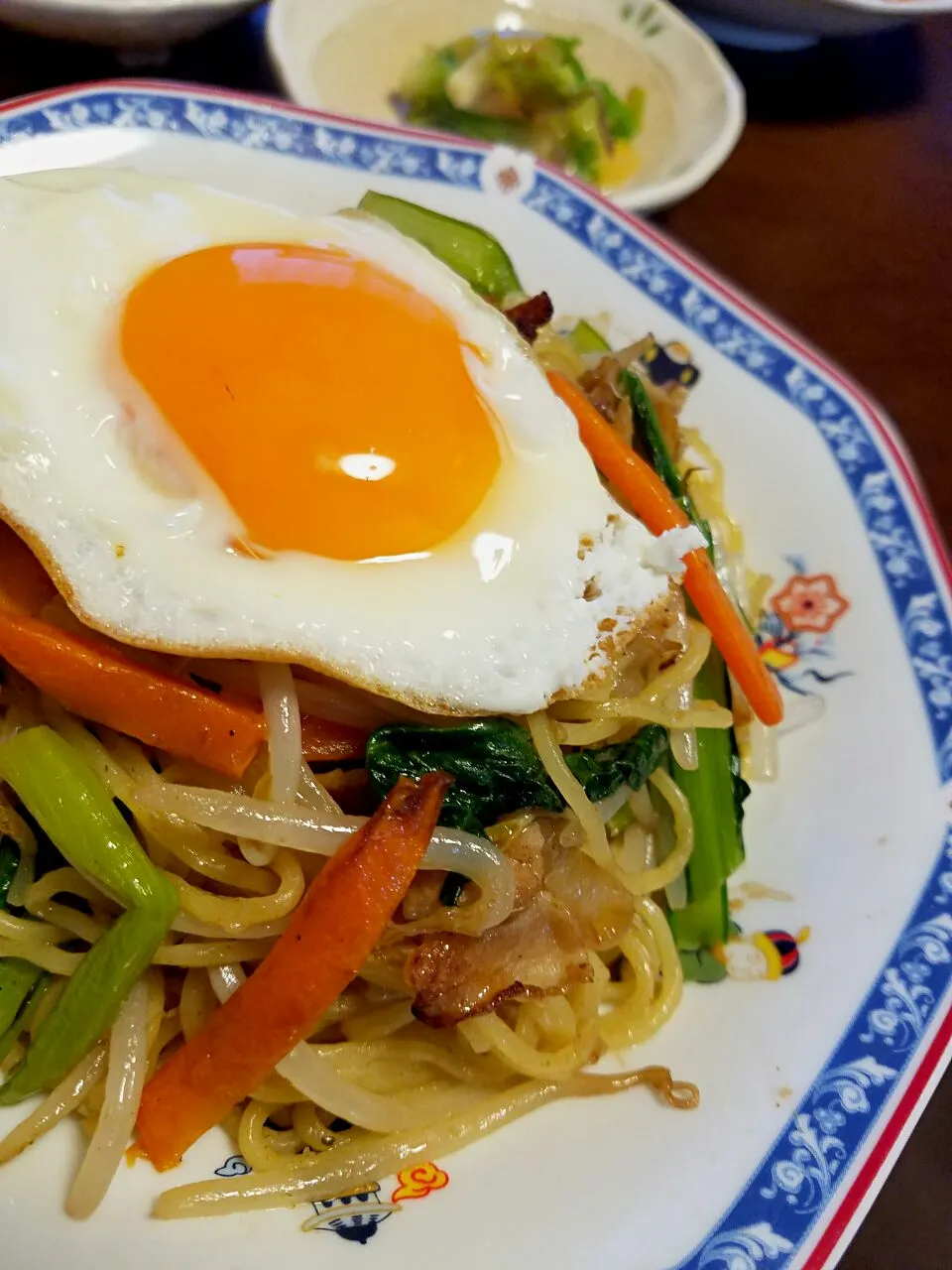 鰹だしとお醤油で和風焼きそば|ふりるさん