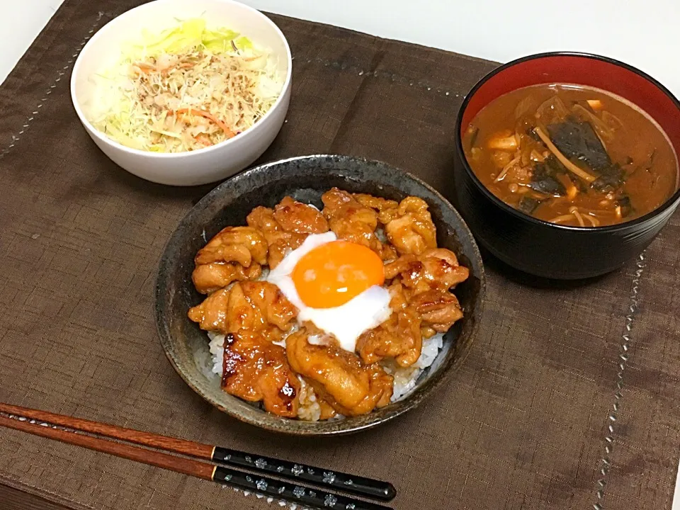 Snapdishの料理写真:照り焼きチキン丼♡|Kiyoka♡さん