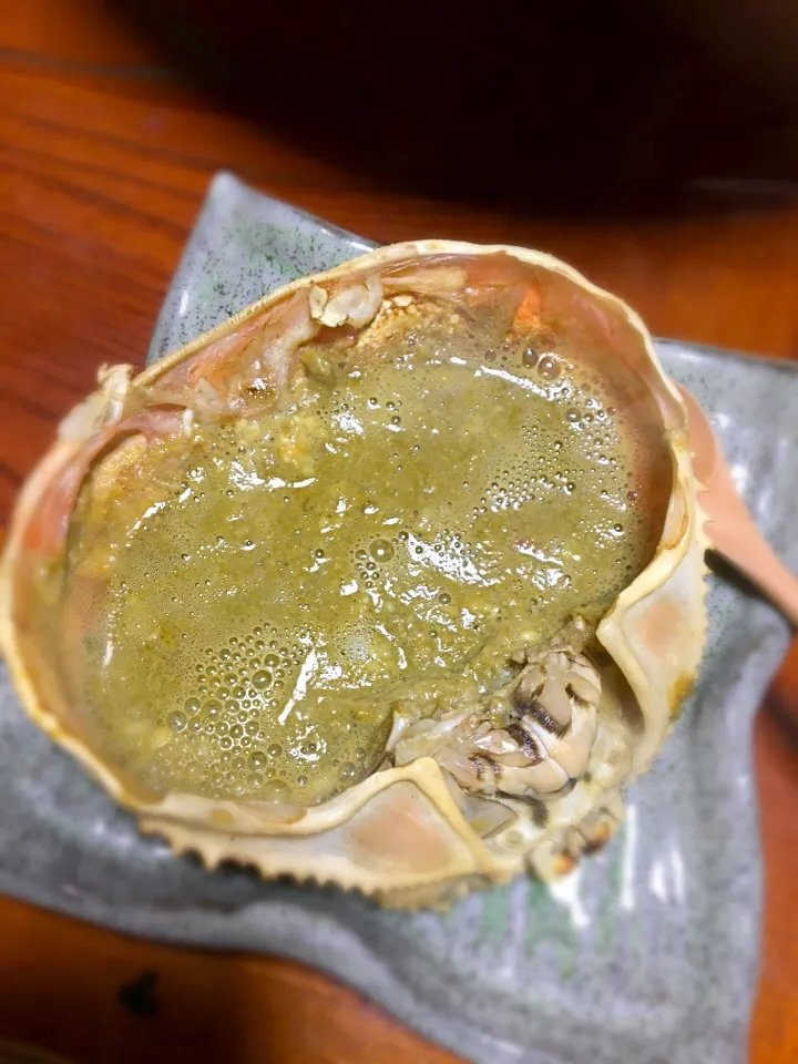 甲羅焼き  日本酒投入済み|kctreeさん