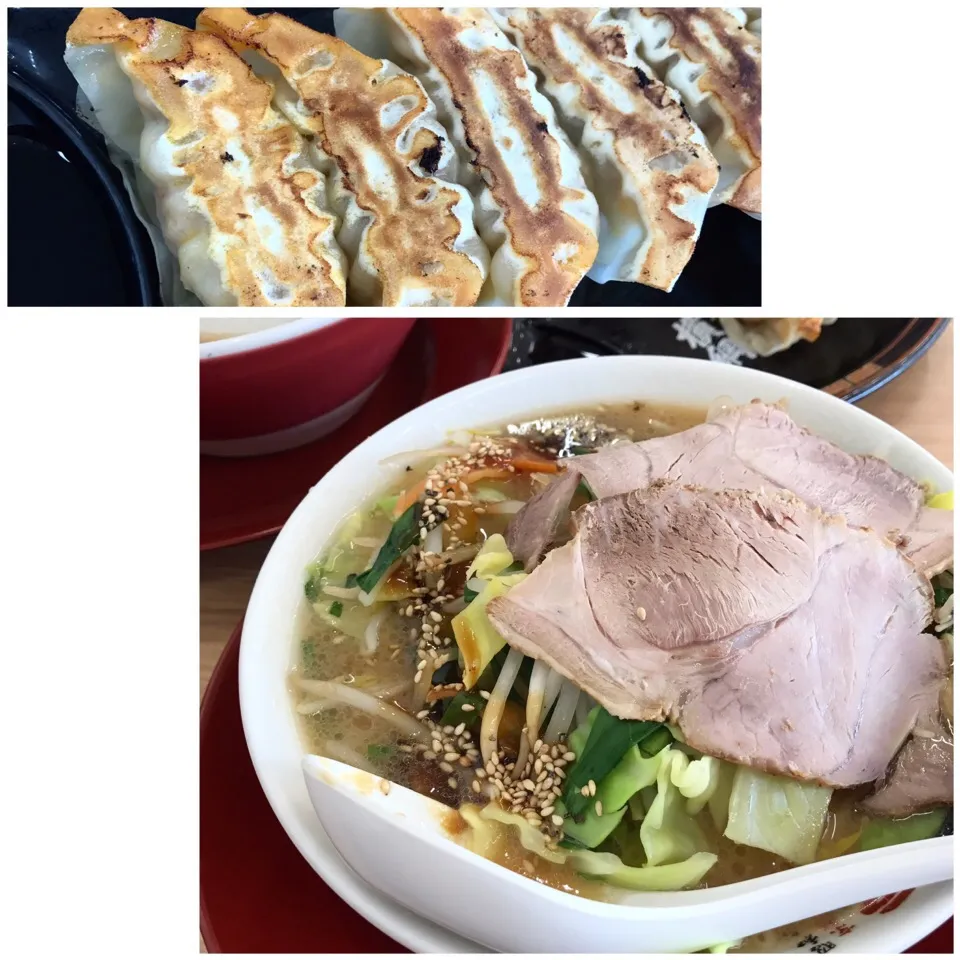 野菜ラーメンと餃子|麻紀子さん