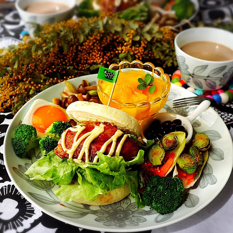 大人のお子様ランチ〜メカジキの照り焼きサンド|tamiさん