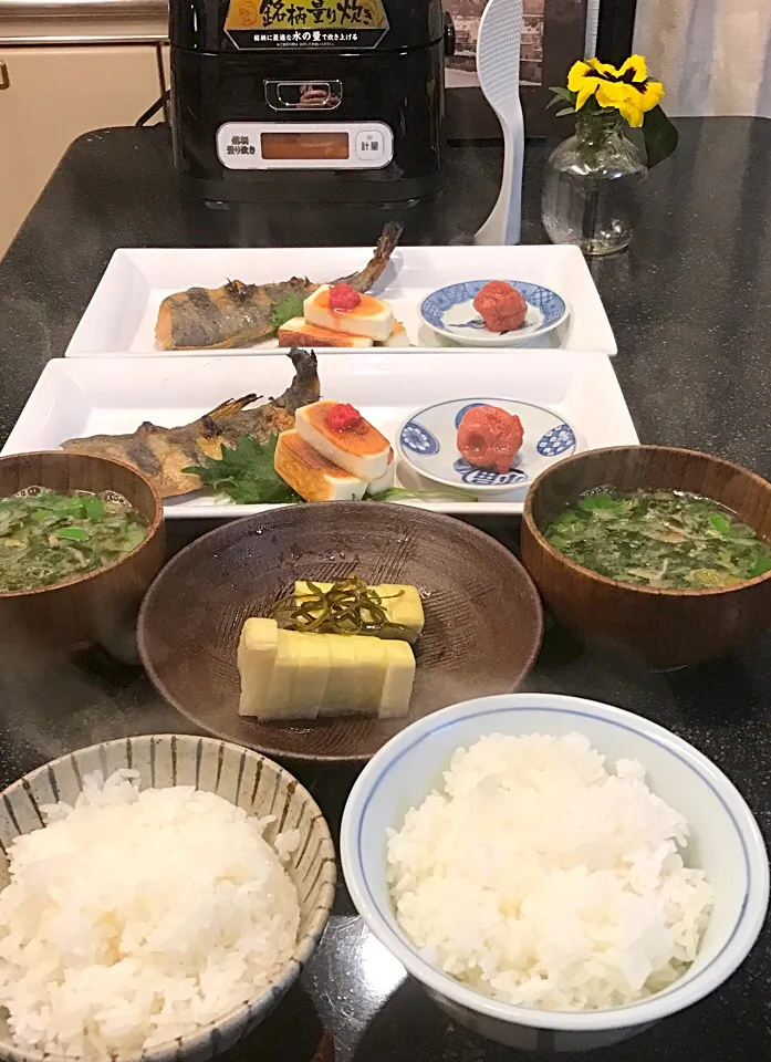 Snapdishの料理写真:炊飯器買いました。
極厚銅釜の
銘柄量り炊きで超旨いご飯🍚|シュトママさん