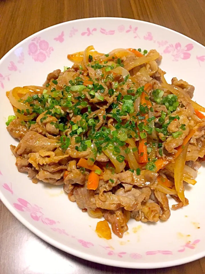 Snapdishの料理写真:#肉野菜炒め〜焼肉のたれ〜|Kasumiさん