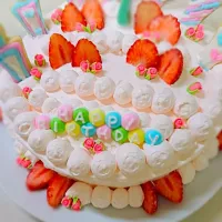 誕生日ケーキ♡♡|かずみ★さん