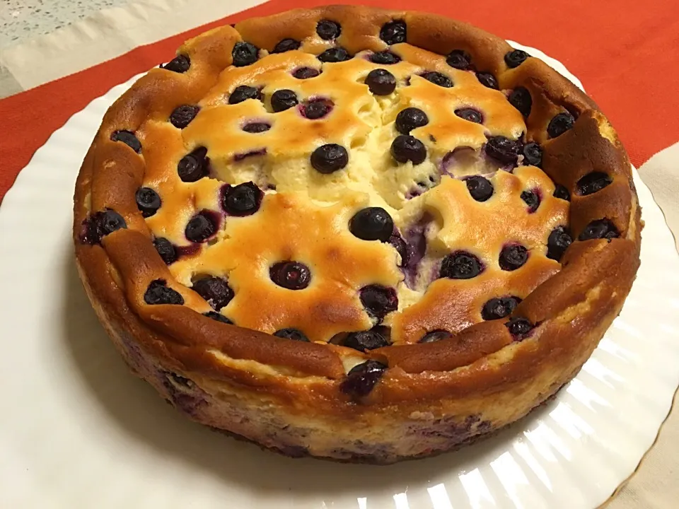 Baked mascarpone blueberry cheesecake|Ong Sor Fernさん