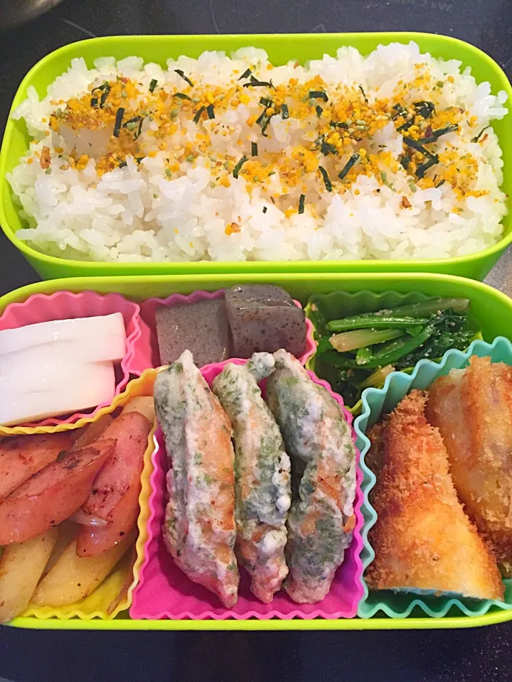 Snapdishの料理写真:今日は豪華弁当🍱|asamisaraさん