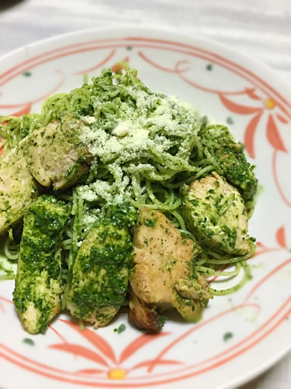 Spinach paste spaghetti|manamixさん