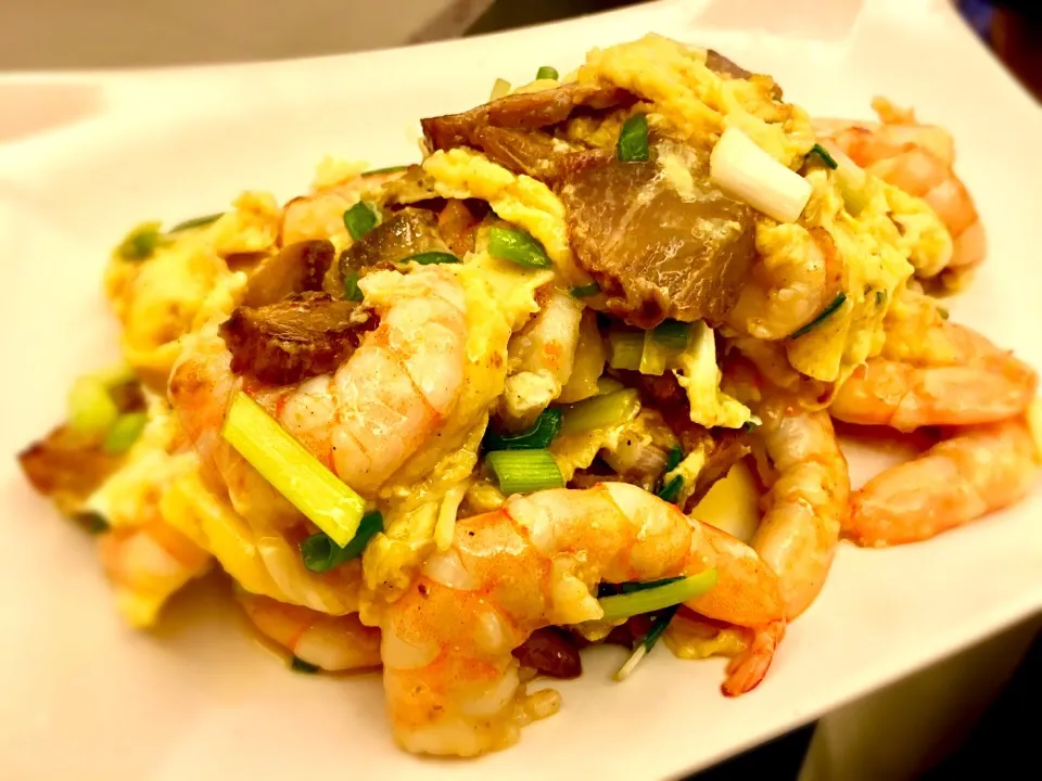 HK Style fried egg and prawn|Alvin Loさん