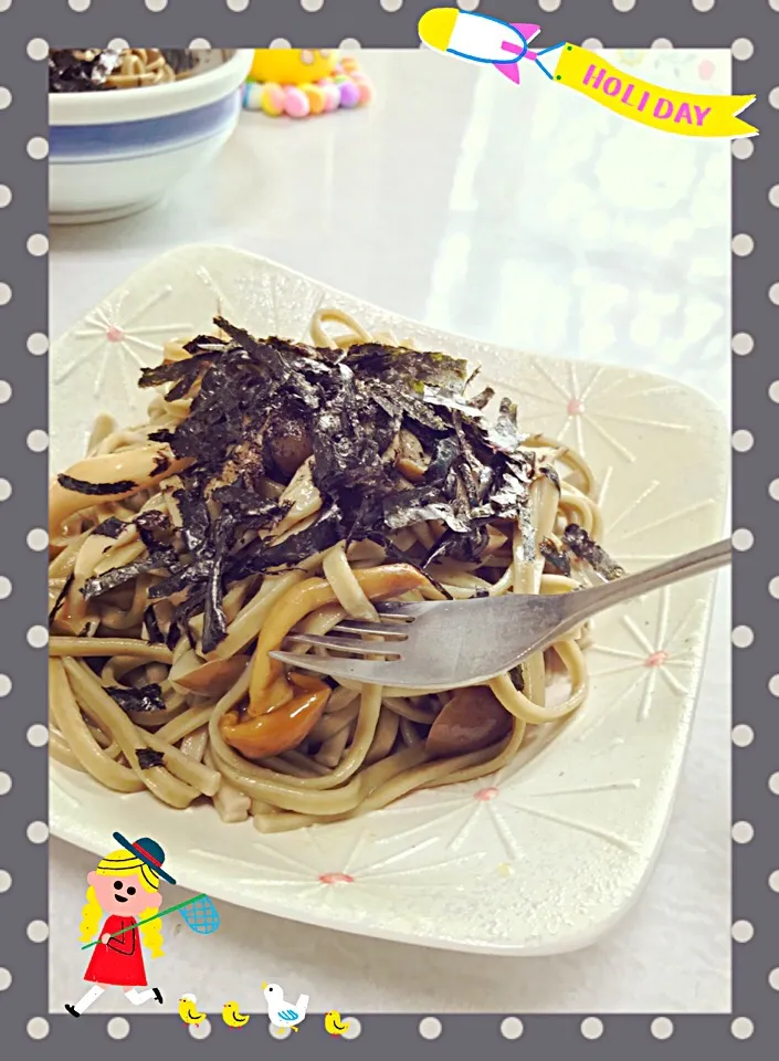 Snapdishの料理写真:海苔パスタ|もっさんさん