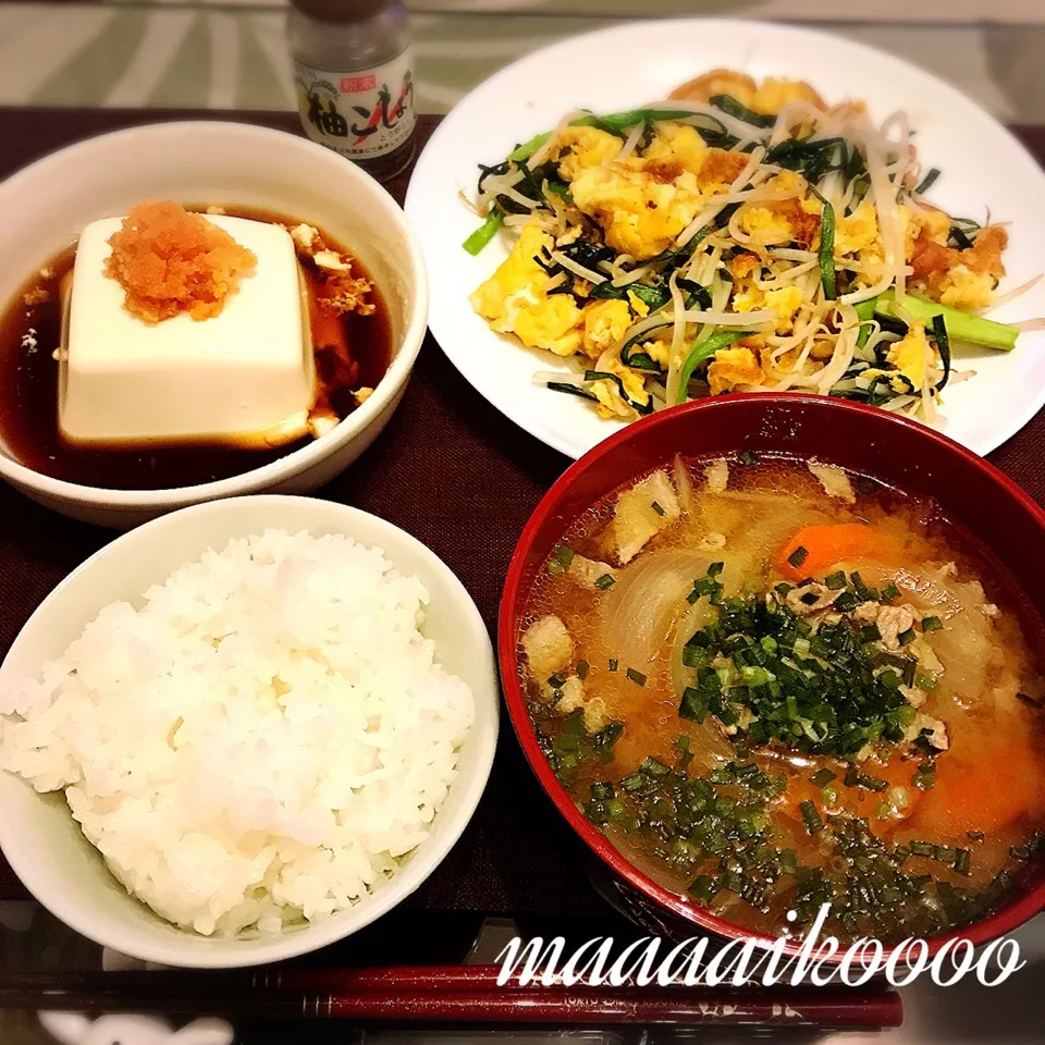 Snapdishの料理写真:月曜晩御飯🍚|マイコさん