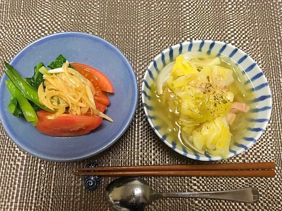 Snapdishの料理写真:#新玉ねぎと春キャベツのポトフ|hhhさん