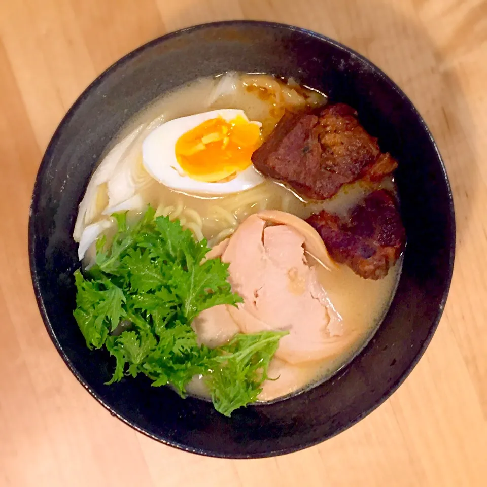 手作り豚チャーシュー入り鶏白湯ラーメン#ラーメン#チャーシュー|☆あいあい☆さん