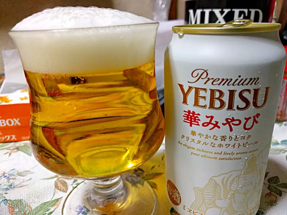 PREMIUM エビスビール 華みやび サッポロビール #華みやび #エビス #エビスビール #ホワイトビール #🍺|sakumaさん