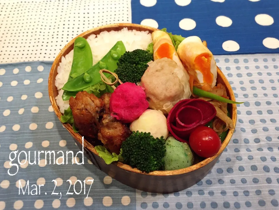 Snapdishの料理写真:2017.3.2 息子お弁当♪|プーティさん