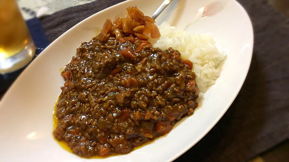 かなり美味しいわ😋キーマカレー🍛|アライさんさん