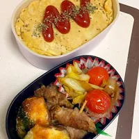 Snapdishの料理写真:オムライス弁当|takeariさん