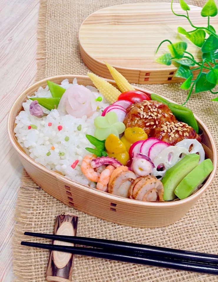 煮込みハンバーグ弁当|@panna_cotta.703さん