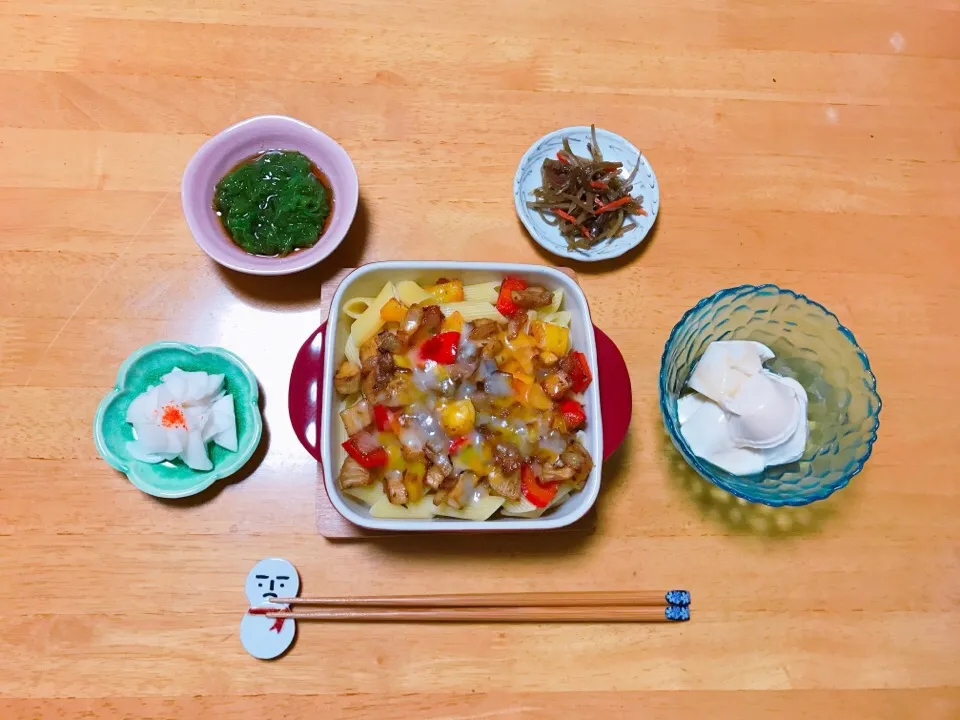 夕ごはん
ペンネの野菜チーズ焼き|ちゃみこさん