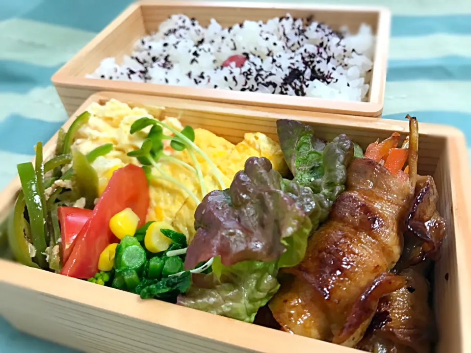 Snapdishの料理写真:20170314お弁当 (*´ ˘ `๓)♬#お弁当 #彼氏用#たんお弁当メモ|たんさん