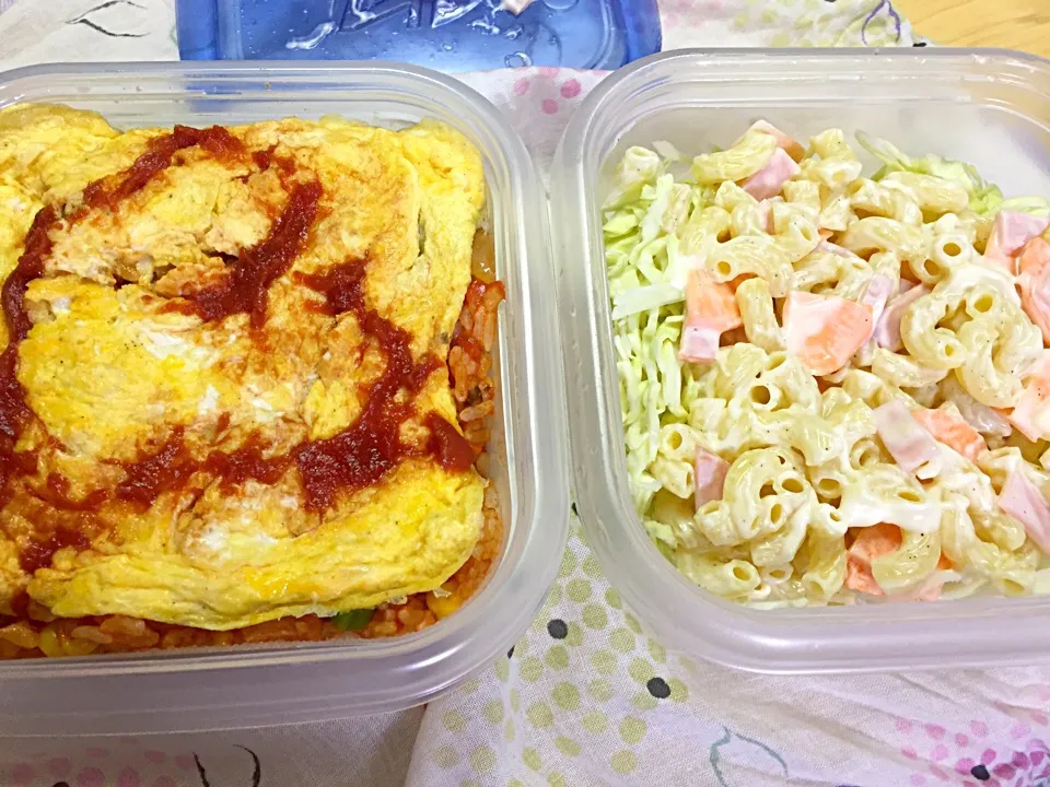 今日のお弁当
オムライス・マカロニサラダ&キャベツ|2493さん