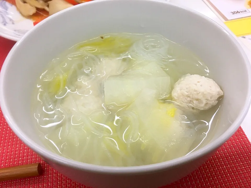 Snapdishの料理写真:鶏団子のスープ|chiruchaさん