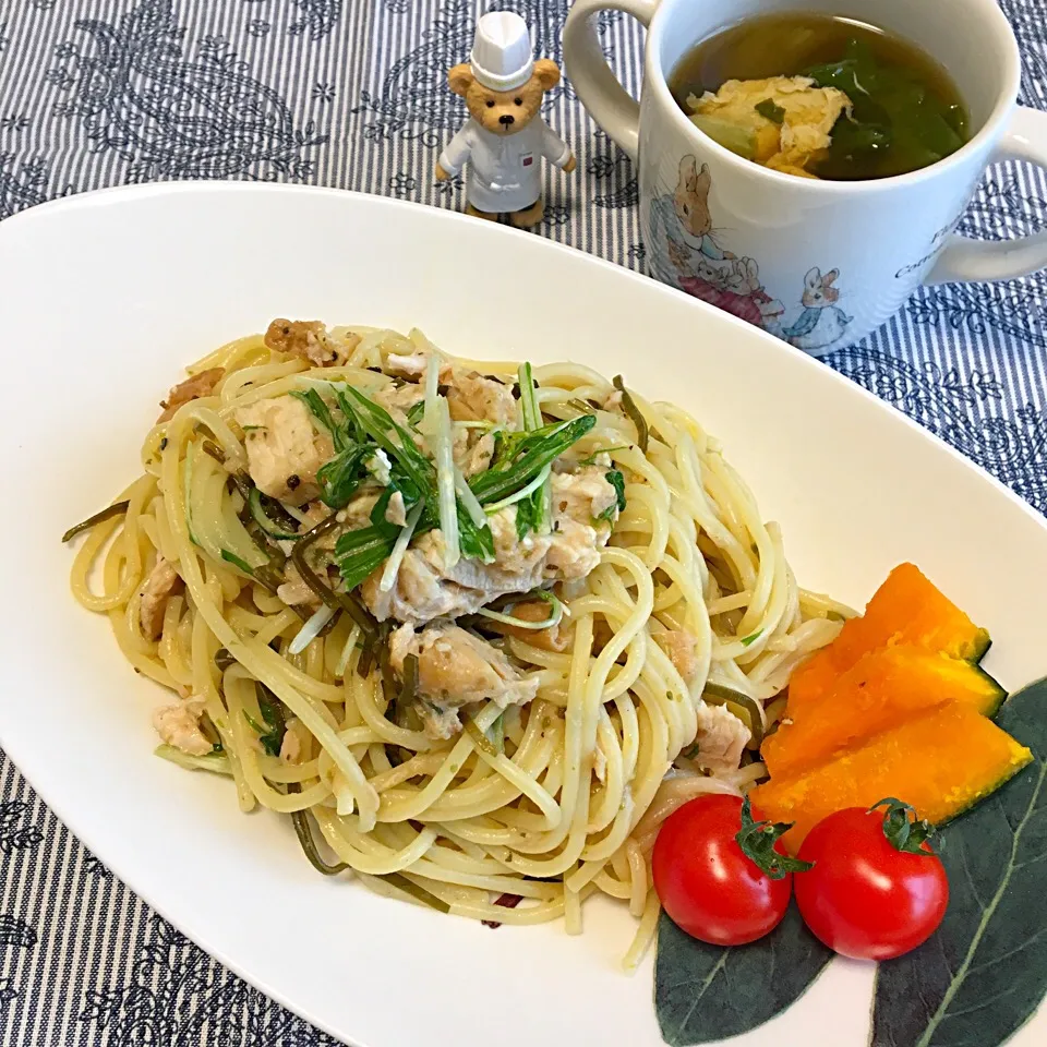 簡単！和えるだけパスタランチ🍝|y u iさん