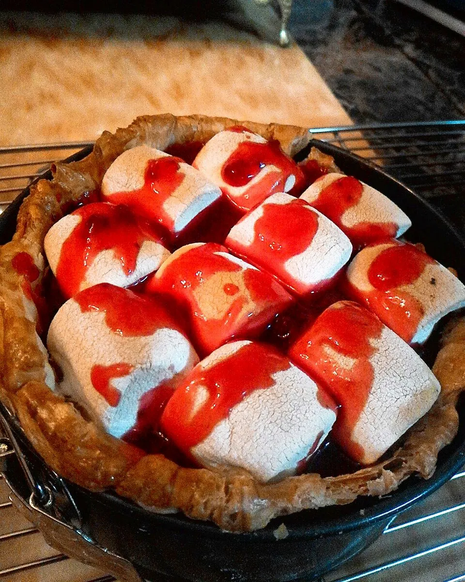 strawberry marshmallow puff baked cheese cake #puffbakedcheesecake|Siti Nor Aini Hamidonさん