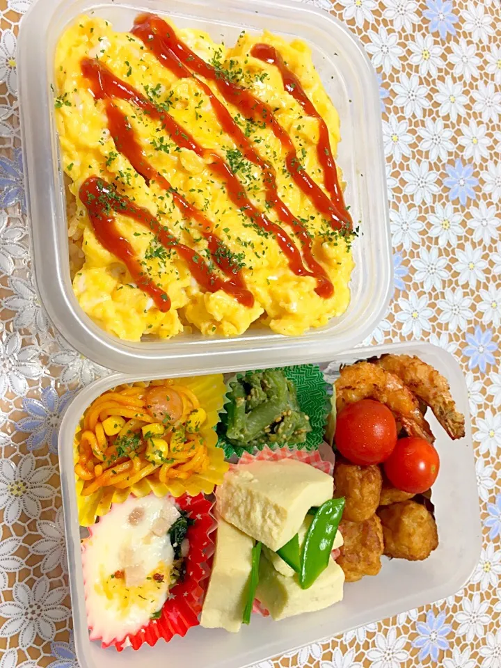 オムライス弁当〜🍳🐔|ミライさん