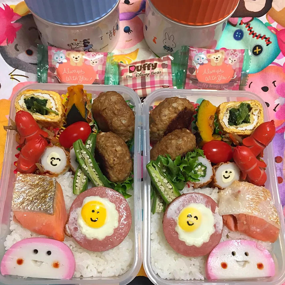 Snapdishの料理写真:2017年3月16日 帰省ムスコ＆オレ弁当♪|クッキングおやぢさん