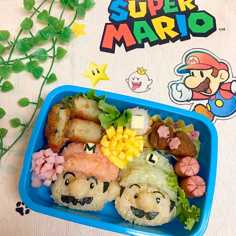 マリオ&ルイージ弁当|ひぃちゃんさん