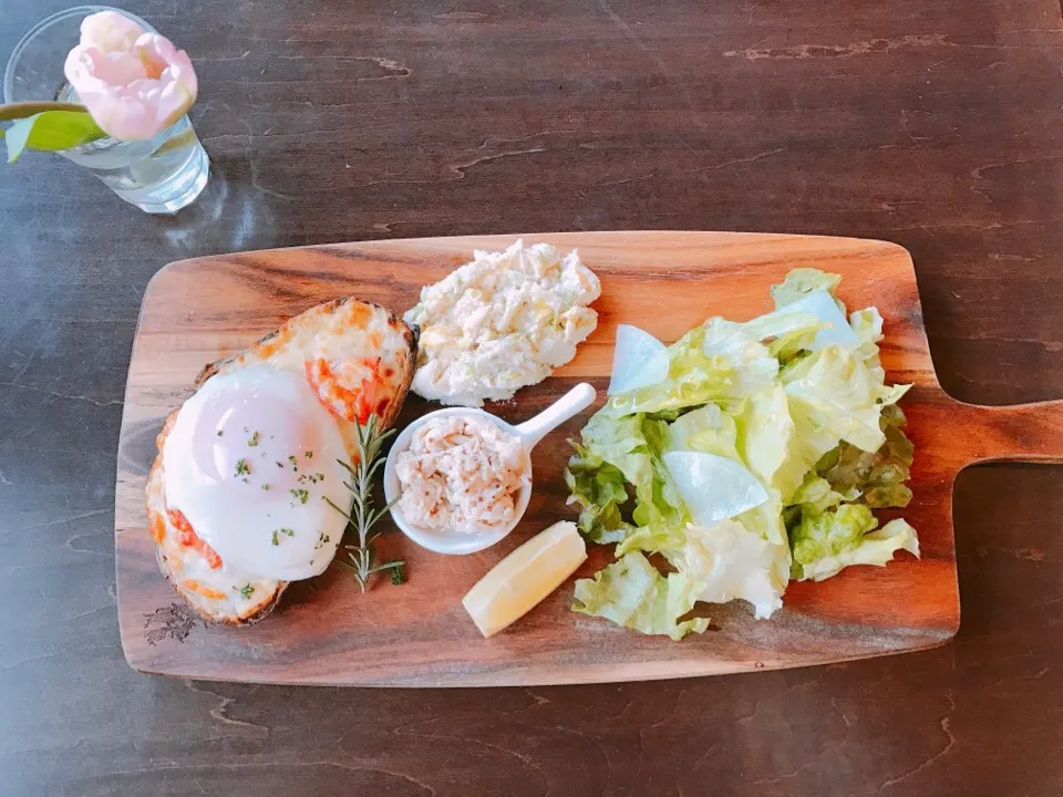 クロックマダム
おからサラダ
蒸し鶏のあえもの
野菜サラダ|ちゃみこさん