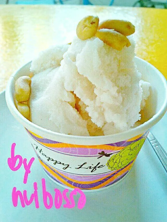 "ไอติมกะทิ"🍦🍦
#Ice Cream 💚💛😁|nuibossa fb.Nui Bossaさん