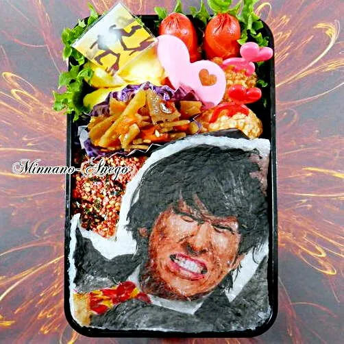 破門 ふたりのヤクビョウガミ『二宮啓之/横山裕』弁当
 #オブラートアート|みんなのあねごさん